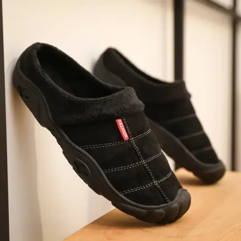 Chaussons Mules Doublure Peluche Homme 4