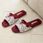 Claquettes Maille Noeud Fleuri 5