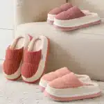 Chaussons Doudoune Rayés 2