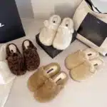 Sabots Fourrés Peluche Croisées 6