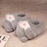 Pantoufles Moelleuses Enveloppantes Chat 2