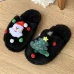 Pantoufles Douces Noël Enfant 13