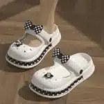 Sabots À Pois Vintage Femme 2