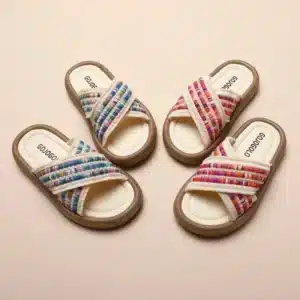 Claquettes Tissées Antidérapantes 1