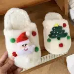 Pantoufles Douces Noël Enfant 14