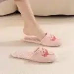 Pantoufles Fleur Brodée Matelassées 4