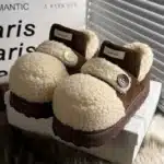 Pantoufles Baskets Sherpa Bouton 3