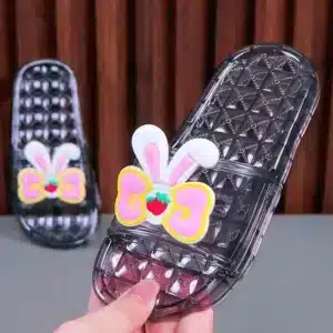 Claquettes Transparentes Oreilles De Lapin 1