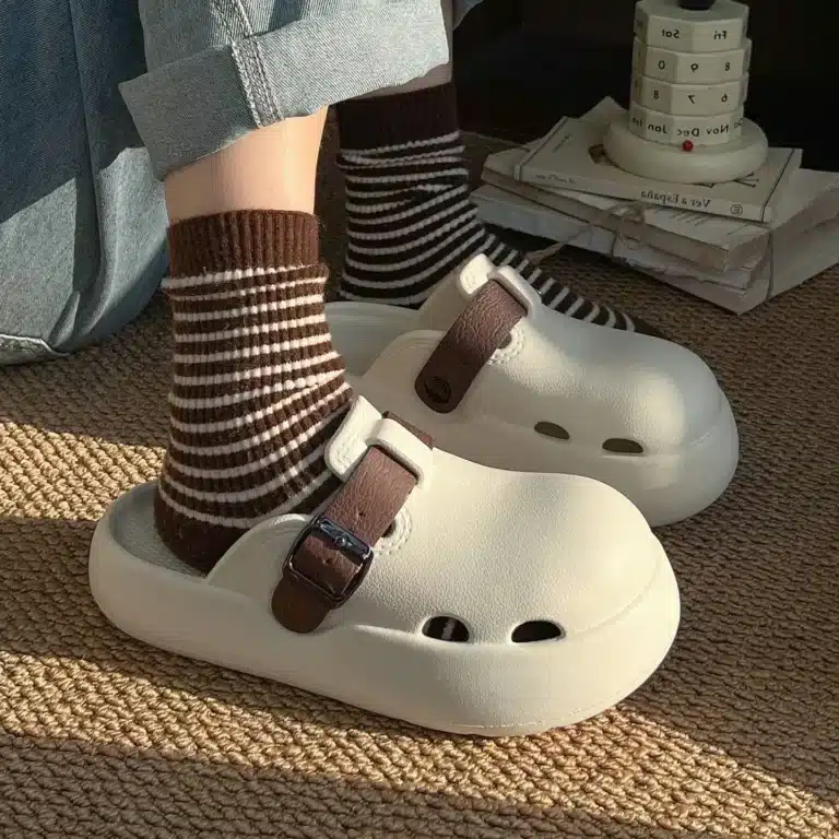 2026 Sandales mules d'été pour femmes à plateforme, à bout fermé, en EVA souple, pour la maison et l'intérieur, style décontracté 3