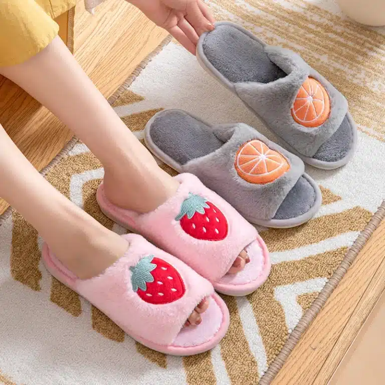 Pantoufles Ouvertes Motif Fruits 2
