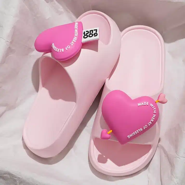 Claquettes Cœur 3D 2