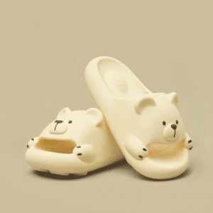 Claquettes Ours Antidérapantes Femme